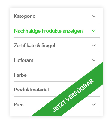 Nachhaltige Produkte einfach finden