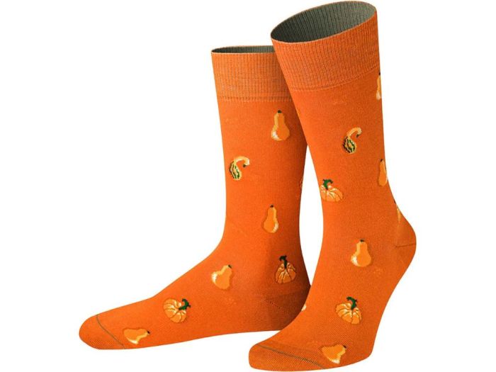 Kürbis Wollsocken